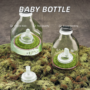 Biberón de gel de sílice de alta temperatura sin BPA de 300ml de calidad superior, protector dental anticólico, biberones aprobados por el médico - Product Image 6