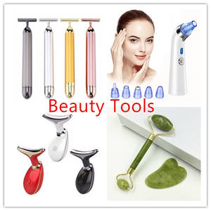 Toptan 24K altın yüz masajı pil gücü ile yeni yüksek frekans cilt bakımı aracı enerji güzellik yüz germe çekin - Product Image 6