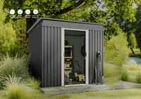 Abri de jardin en plastique imperméable pour l'extérieur, avec portes verrouillables, pour le rangement des outils dans la cour ou le patio