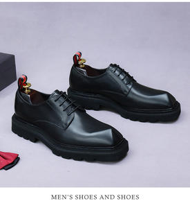 Chaussures Oxford en cuir véritable pour homme, style italien, qualité luxueuse, formelles, pour le bureau, à lacets, fabriquées à la main, respirantes, toujours tendance - Product Image 5