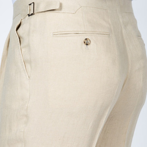 Estate nuovi pantaloni Casual in <span class=keywords><strong>lino</strong></span> di cotone traspirante tubo dritto pantaloni moda <span class=keywords><strong>abbigliamento</strong></span> di marca da <span class=keywords><strong>uomo</strong></span> - Product Image 5