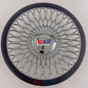 พวงมาลัยโครเมียมโรสโกลด์แบบสั่งทำพิเศษขนาด 15 นิ้วสำหรับรถยนต์คลาสสิก - Product Image 1