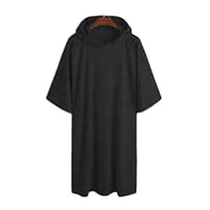 بونشو ركوب الأمواج كبير الحجم مع غطاء للرأس، دافئ وقابل للتنفس، مع حماية من الأشعة فوق البنفسجية، مخصص للبالغين للغوص والشاطئ - Product Image 5