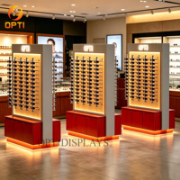 Kiosco de Exhibición de Gafas de Sol Personalizado al por Mayor, Exhibidor de Gafas con Iluminación LED para Centros Comerciales y Ópticas