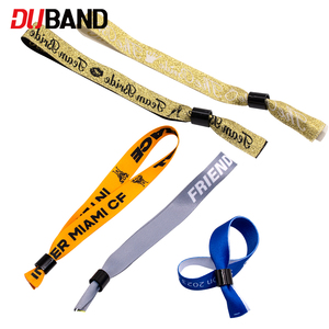 Customized Waterproof Fabric Polyester Wristband for Events and Parties Which Are Secure and Stylish with Kinds of Choice