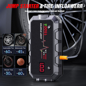 Siêu 12V 8000mhA khẩn cấp khởi động điện supercapacitor nhảy khởi động với máy nén khí cho xe ô tô DIESEL khí xe máy - Product Image 2