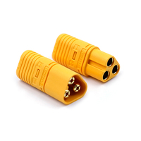 Connecteurs d'alimentation Amass mâle/femelle 3,5 mm à 3 pôles, type balle, MT60-f/m, MT60-f, MT60-m, MT60, pour batterie RC, moteur, en cuivre doré