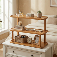 Support de rangement en bois pour tasses de bureau, à trois niveaux, multi-étages, pour tasses à thé, comptoir de bar, coin café, buffet, porte-gobelets d'eau