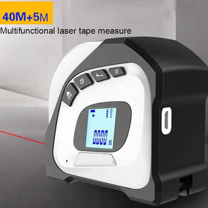 Tốt Nhất Đa Chức Năng Laser Băng Đo 40M + 5M Tự Động Khóa LCD Đo Kỹ Thuật Số Băng - Product Image 2