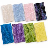 Plaque acrylique moulée nacrée effet ciel étoilé 3 mm, effet pailleté, découpe personnalisée, pour bijoux, étiquettes pour animaux, artisanat, décoration