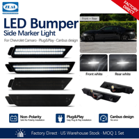 Feux de position latéraux avant et arrière blancs à LED pour Chevrolet Camaro 2010-2015, lot de 4