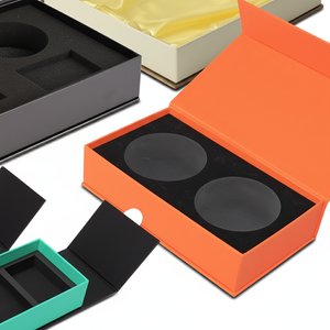 Bán buôn tùy chỉnh in cứng nhắc các tông hộp quà tặng với dập nổi có thể gập lại thiết kế và đóng cửa từ - Product Image 2