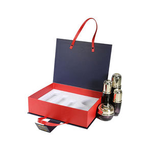 High End Cosmetic Gift <b>Box</b> Set Serum Moisturizer Packaging Paper <b>Box</b> <b>Book</b> Shape Gold Stamped Flip Top Paperboard <b>Box</b> - Product Image 3