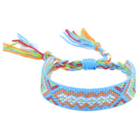 Bracelets d'Amitié Faits Main sur Mesure en Gros, Bracelets Brésiliens en Coton Tressé Style Hippie Bohème au Crochet pour Femmes