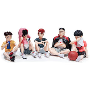 Statuetta in PVC di Sakuragi Hanamichi, Rukawa Kaede e Akagi Shintaro in posizione seduta, modello da collezione per auto, fatta a mano. - Product Image 5