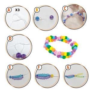 ユニークなデザインホット販売パッケージカラフルなビーズブレスレット教育DIYシュリンクパターンアクリルペイントシュリンクアートキット - Product Image 6