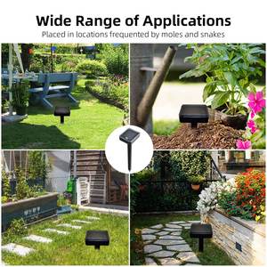 Repelente de topos solar para roedores y serpientes electrónico ultrasónico para exteriores con batería de ABS recargable de estado sólido - Product Image 6