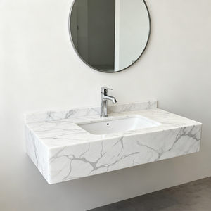 Veias pretas Calaccata branco pedra quartzo pedra quartzo artificial pedra quartzo Kitchentop bancada grande laje - Product Image 4