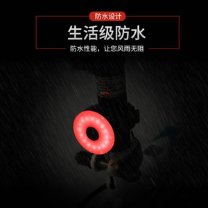 Yueli Bicycle Taillight Led Rechargeable Flash Waterproof IpX4 Round Bike Light For Mountain <b>Cycling</b> Equipment - Product Image 4