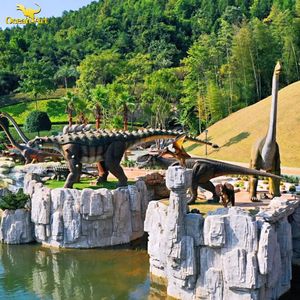 Modèle de dinosaure grandeur nature en fibre de verre télécommandé pour parc à thème jurassique, centre commercial et parc d'aventure - Product Image 4