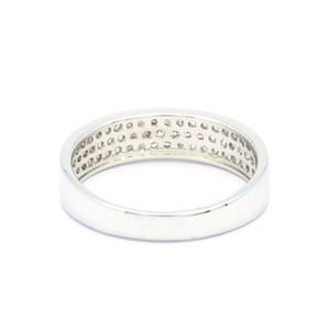 แหวนเพชรโรเดียมทองคำขาว18K ของขวัญแต่งงานสำหรับผู้หญิงของขวัญแต่งงานสุดหรู - Product Image 3