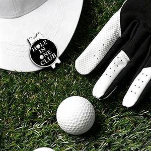Clip magnétique pour casquette de golf 25 mm avec marqueur de monnaie, thème sportif, en métal <span class=keywords><strong>argent</strong></span>é, doré ou noir, accessoire pour casquette, vente en gros - Product Image 2