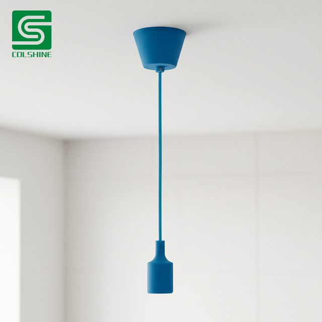 Colorful E27 Plastic Decorative Hanging Pendant Light for Bar