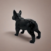 Bouledogue en céramique Figurine Animal Ornement de bureau Décoration de la maison moderne pour le salon et la décoration intérieure
