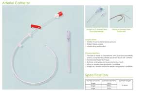 สายสวนหลอดเลือดแดงแบบใช้แล้วทิ้งพร้อมลวดนำทาง - Product Image 3