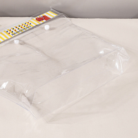 Sac de rangement pour fruits en plastique transparent personnalisé avec crochet de suspension et fermeture à pression pour la présentation en cuisine, emballage de vente au détail