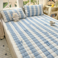 Matelas pliant en velours tissé à motif de dessin animé pour literie d'hiver