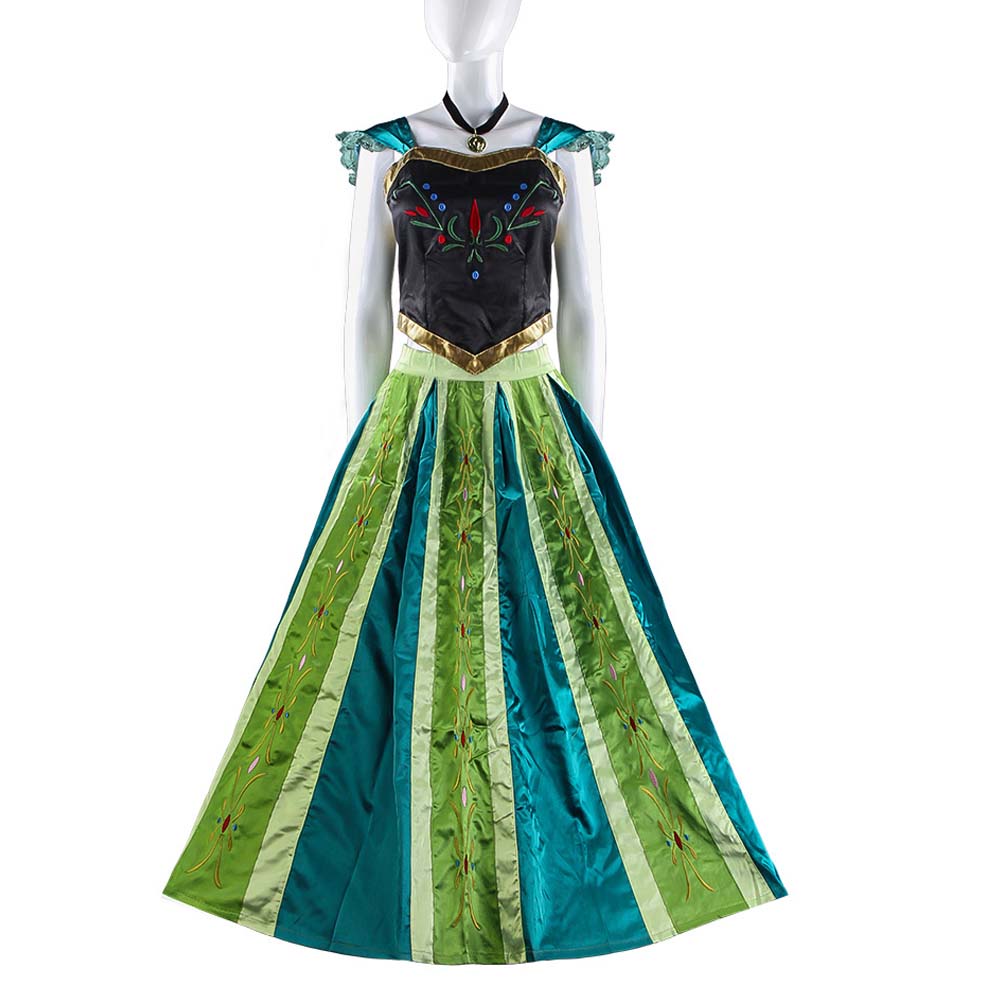 Adult Elsa Costume - Princess Anna Dress 2023 Halloween