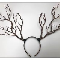 2025 nouveau Style forêt cerf bois bandeau noël Photo Shoot accessoire pour scène spectacle Halloween noël branche casque