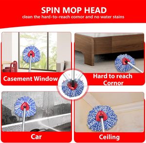 Ricambi per <span class=keywords><strong>Mop</strong></span> in Microfibra Personalizzati, Testine di Ricambio per Tutti i Tipi di Pavimento, Pulizia Profonda, Lavabili in Lavatrice e Facili da Installare - Product Image 6