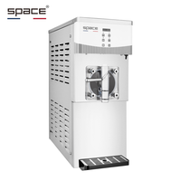 Congélateur à boissons glacées à double saveur en acier inoxydable commercial SPACE pour les magasins pratiques