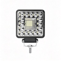 Luz de Trabajo LED Cuadrada de 108 mm con Haz Combinado de Inundación y Punto para Camiones Todoterreno 4x4 ATV, Lámpara de Conducción Resistente al Agua IP67 de Alta Resistencia