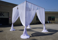 Système de tréteaux et de rideaux portables pour exposition - Hauteur réglable de 10 à 20 pieds, montage rapide pour location événementielle