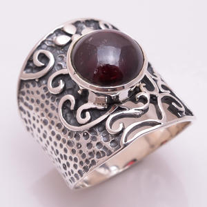 แหวนพลอยเงินแท้ 925 เครื่องประดับเงินอัญมณีลาบราดอร์ไทต์ธรรมชาติ ผู้จัดจําหน่ายเครื่องประดับเงินแท้โบราณ - Product Image 6