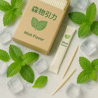 Cure-dents aromatisés en sachet individuel Zahnstocher Mit Geschmack Quit Smoking Stick Cure-dents à la menthe