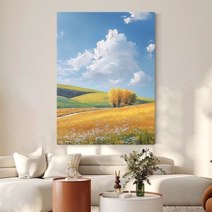 Hand Painted Oil <b>Painting</b> Landscape Modern Home Decor Wall Art <b>For</b> Living Room Entrance Hall 100% Handmade No <b>Frame</b> - Product Image 2