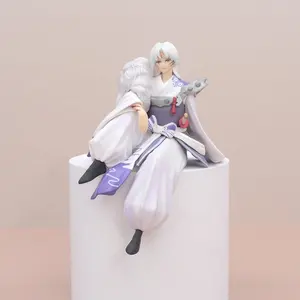 Sesshoumaru et Inuyasha figurine assise 9-14cm série Brother décoration de bureau en PVC modèle Anime Figurines