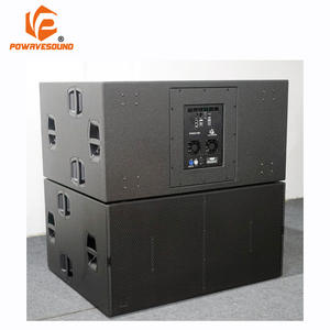 Caisson de basses actif POWAVESOUND, double 18 pouces, grande puissance, haut-parleur de <span class=keywords><strong>concert</strong></span> en extérieur, 4000W RMS, bi-amplifié, haut-parleur de scène actif, super basses - Product Image 1