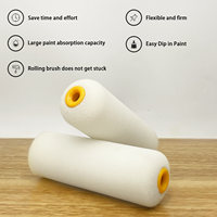 10 rouleaux de peinture miniatures en satin de 4 pouces pour murs et plafonds, brosses à rouleaux DIY pour une finition ultra-lisse, personnalisables, qualité industrielle, mousse OEM
