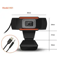 X11 Kamera Web 720P dengan Mikrofon, Kamera Web Gratis Drive USB HD Mini Fokus Otomatis