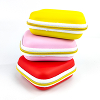 Étui de maquillage professionnel en EVA imperméable personnalisé, mini sacs en velours, trousse de toilette pour femmes, fermeture éclair, miroir LED