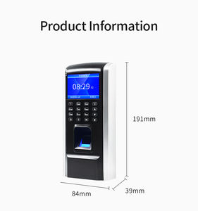 Texture noir argenté Contrôleur de porte hors réseau portable Contrôle d'accès Machine de temps biométrique d'empreintes digitales pour porte de bâtiment - Product Image 5
