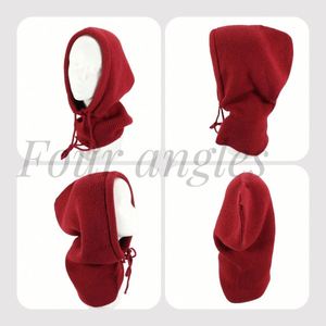 Gorro de Invierno Personalizable para Mujer, Estilo Europeo Americano, Gorro de Punto, Pasamontañas - Product Image 3