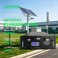 Batterie LiFePO4 de haute qualité 19 pouces pour rack standard 48V 200Ah 4500 cycles avec BMS intelligent et surveillance à distance pour système UPS, réseau solaire