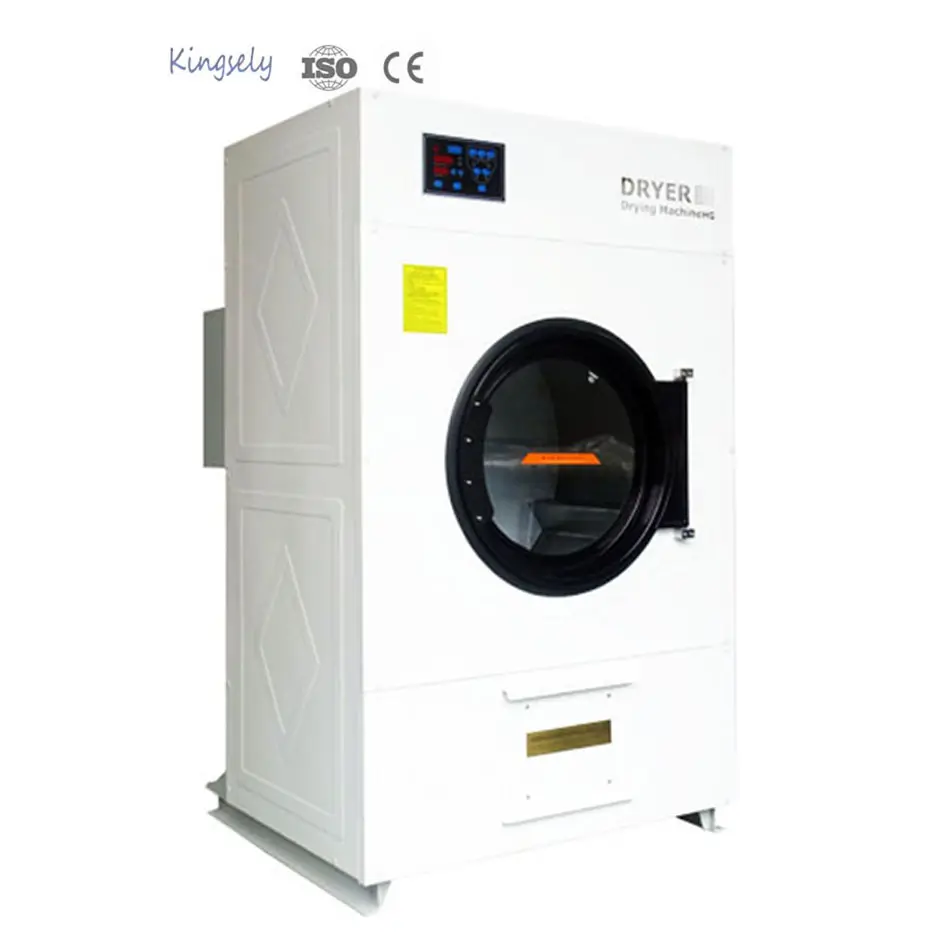 Ileri teknoloji ticari yıkama ekipmanları hava çamaşır giysi kurutucu 20 Kg kapasiteli hastane ticari çamaşır kurutma makinesi