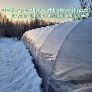 Xstronq Greenhouse <b>Plastic</b> Sheeting 6.5FTx10FT 6 Mil Thick Clear Polyethylene Film Waterproof Wind Frost Dust UV Resistant - Product Image 3